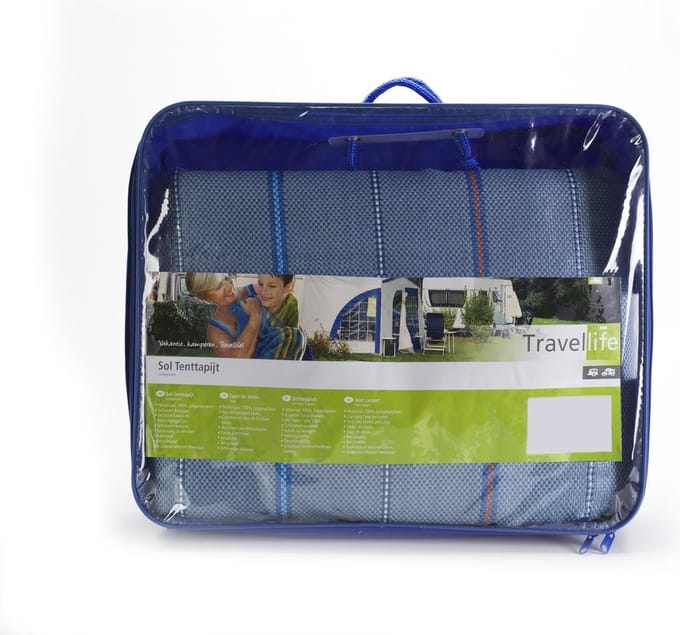 Travellife Camping Vloermat Sol - 550 x 250 cm - Blauw