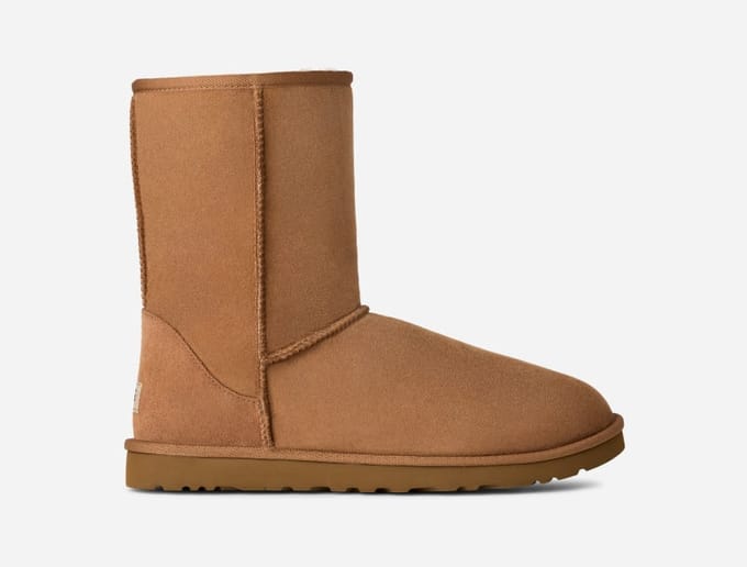 UGG® Classic Short for Men in Brown, Size 9, Twinface/Polyester/Wool