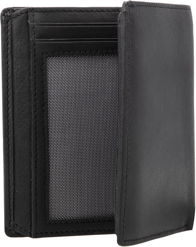 Maître F3 Hainer portemonnee leer 9,5 cm - Jongens - Staand formaat - black