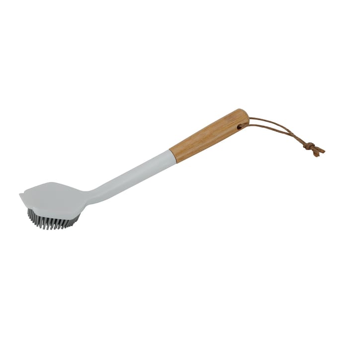 Clean home afwasborstel bamboe en siliconen rond