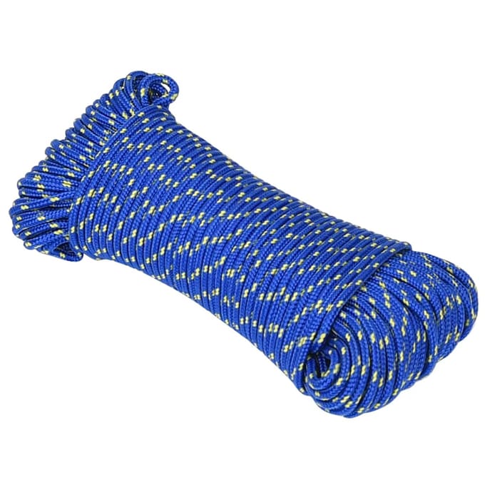 vidaXL - Boottouw - 4 - mm - 25 - m - polypropyleen - blauw