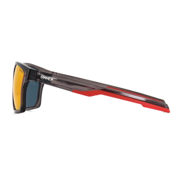 SINNER Arary - Zonnebril - SINTEC® lenzen - Zwart/ rood - Unisex - One size - BIO based frame