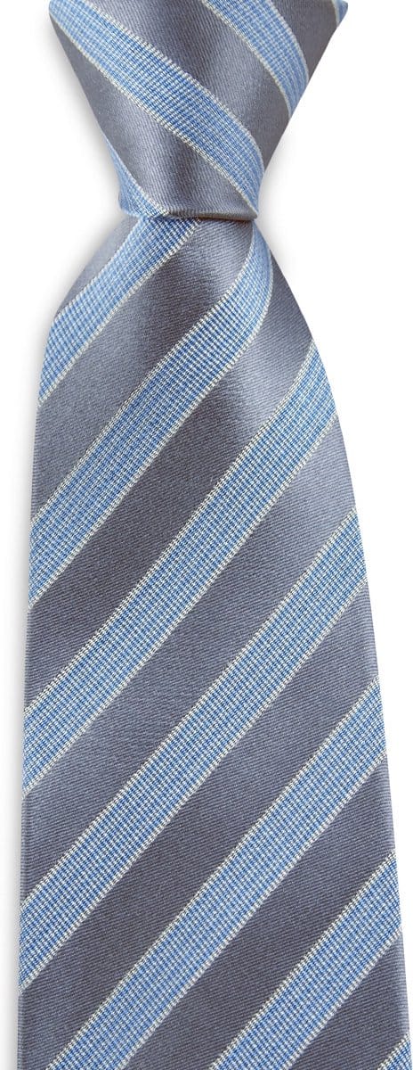 We Love Ties - Stropdassen - Stropdas Chris Clerk - grijs / wit / lichtblauw