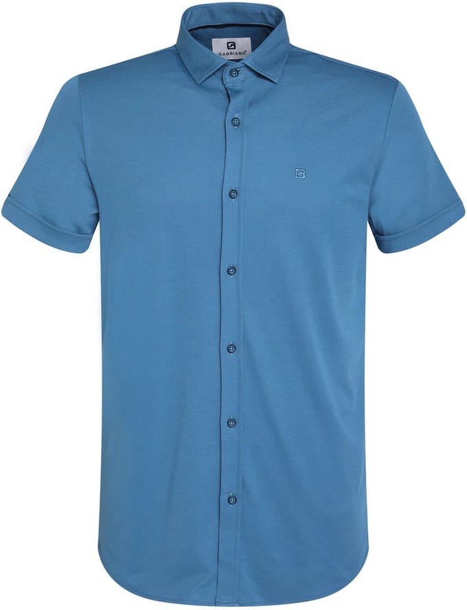 Gabbiano Overhemd Overhemd 335535 0003 Petrol Mannen Maat - 3XL