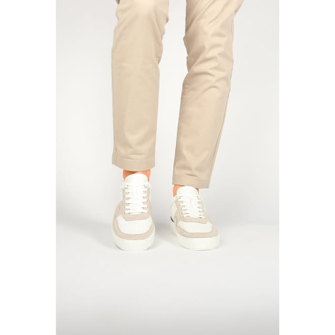 Blackstone MARBLE COLTON - DG513 White Sand - Sneaker (low) - Heren - White - Maat: 41