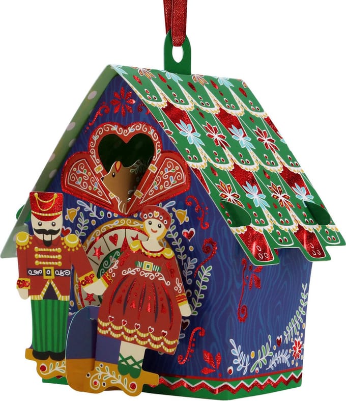 3D Baubles (Kerstbal Wenskaart met envelop) - Cuckoo Clock