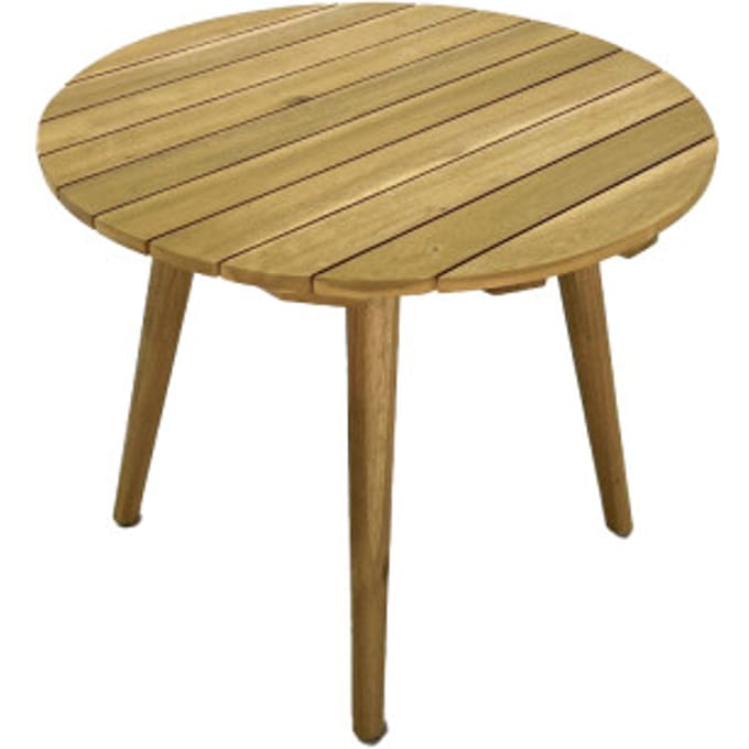 Sens-Line - Lissabon Sidetable Rond - Bruin - Acaciahout - 47x47x55cm