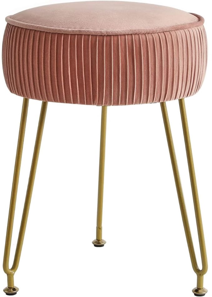 KAD® Kaptafel Stoel - Stoel - Kruk - Roze - 30cm x 30cm x 46cm