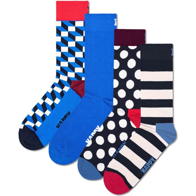 Happy Socks - 4-Pack Navy Socks Gift Set - Heren - Sokken