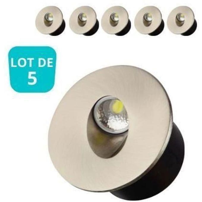 Led Trap Verlichting - Rond - 3w - 4200K - Daglicht - Mat Chroom