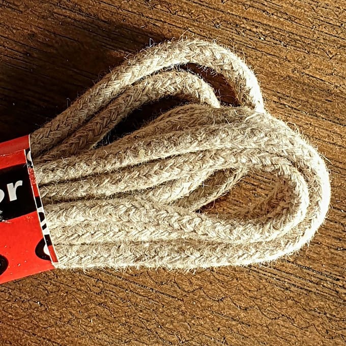 Marla schoenveters - ca 3mm dik (medium rond) - 65cm jute - Nederlandse kwaliteit veters - 1 paar