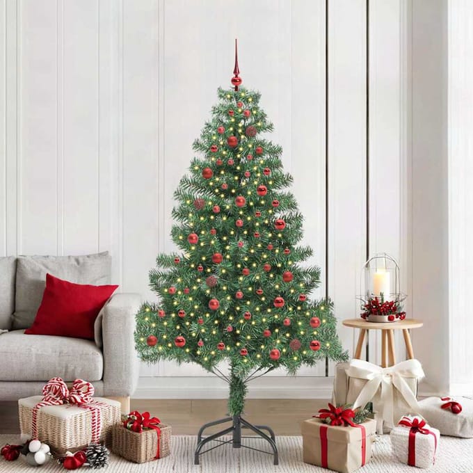 vidaXL - Kerstboom - Groen - 210 - cm - PVC