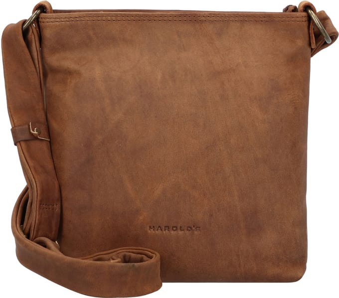 HAROLD'S Leren Schoudertas Antic Crossbag Nature Bruine