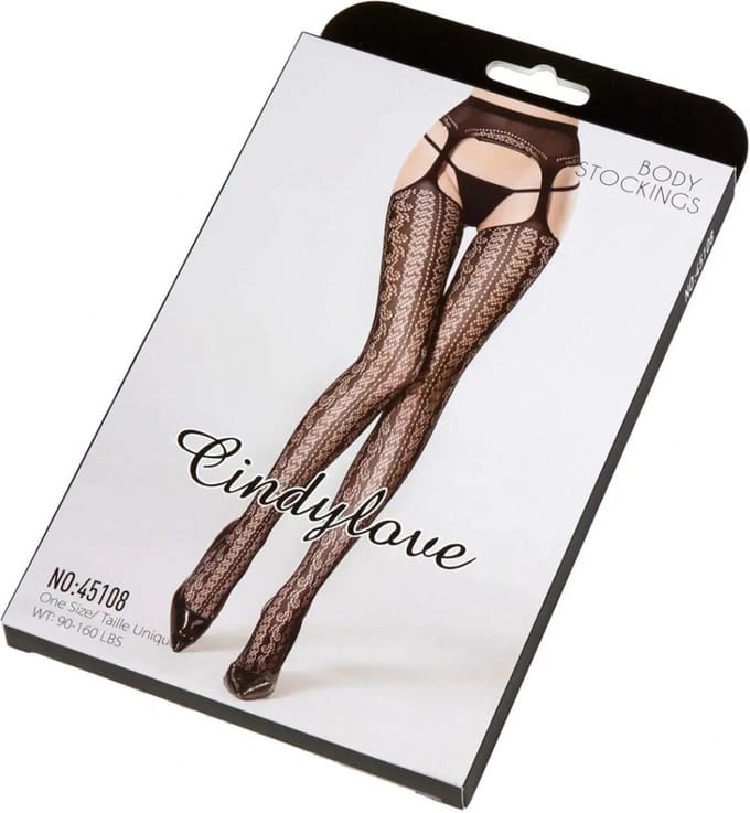 Cindylove - Jarretelkousen - No. 45108 - One Size - Zwart