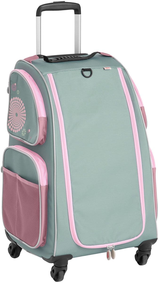 HABA Kinderkoffer Schranktrolley 4 Rollen und Trolleytasche