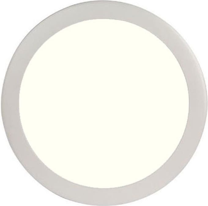 LED Paneel Slim - Ø30 Natuurlijk Wit 4200K - 24W Inbouw Rond - Mat Wit - Flikkervrij