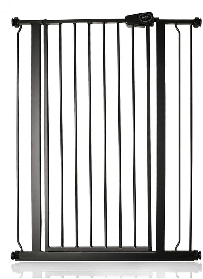 Bettacare Petgate, 81,4cm - 89cm, Mat Zwart, Hoog 104cm