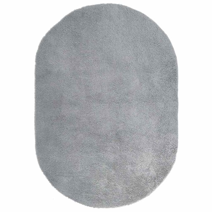 vidaXL - Hoogpolig - vloerkleed - NAVARRA - 300x200 - cm - polyester - lichtgrijs