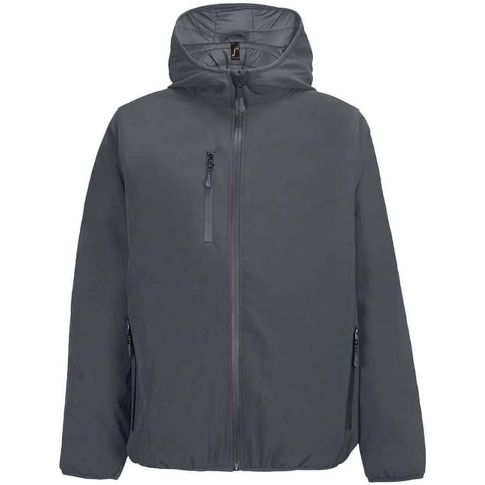 SOLS Heren Falcon Gewatteerde Softshell Jas (Charcoal)