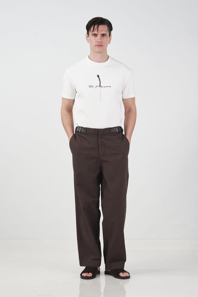 Brede Pijpen Broek met Ceintuur