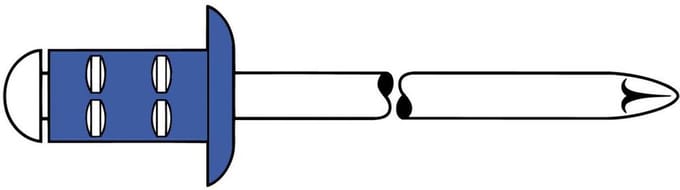Gesipa 1432058 Popnagel (Ø x l) 4.8 mm x 10 mm Staal Staal Staal 50 stuk(s)