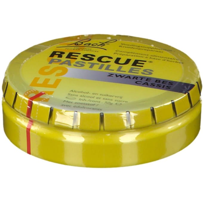 Bach Rescue Pastilles Zwarte Bes Suikervrij 50g