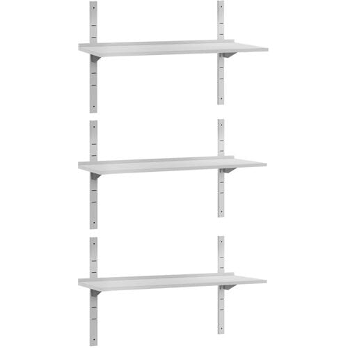 GGM Gastro 3-laags RVS wandschap ECO - 1500x400mm zilver