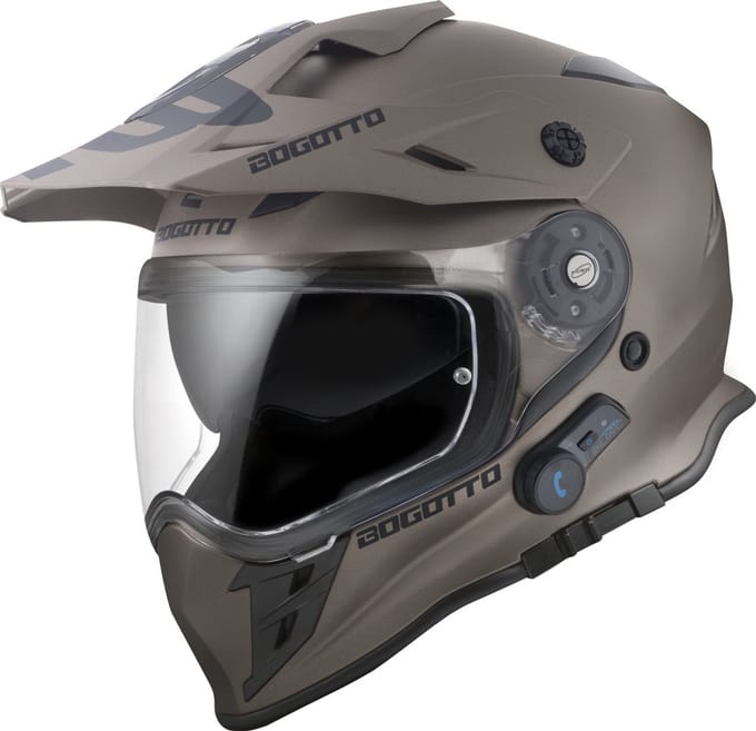 Bogotto H331 BT Bluetooth Bruin Enduro Helm - Helm