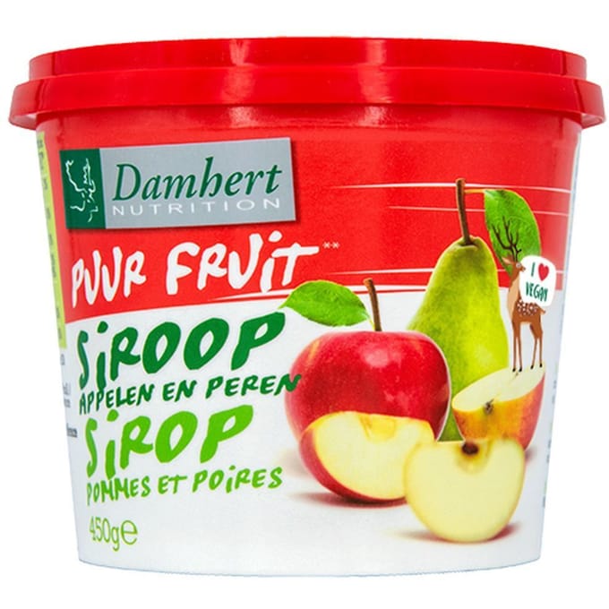 Damhert Appelen en Peren Siroop (0 toegevoegde suikers) - 450 gram