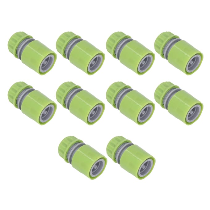 10 stuks G1/2 Schroefdraad Tuinslang Snelkoppeling Nippel Set Waterleiding Irrigatie Schroefdraad gray
