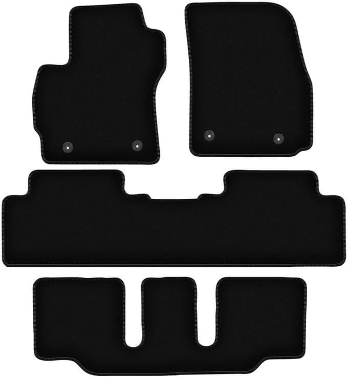 BASIC zwarte veloursmatten voor: Mazda Premacy II 7-zits (2005-2010)