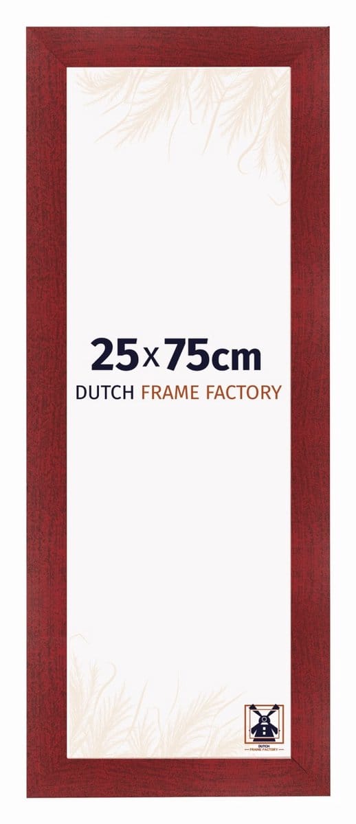 Fotolijst 25x75 cm - MDF - Wijnrood Geveegd - Praag