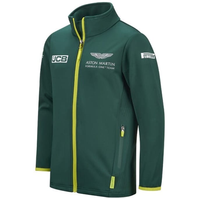 Aston Martin F1 Official Team Kinder Groen Softshell Jas