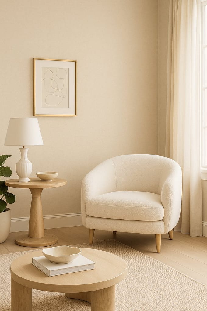 Dutch Wallcoverings - Vliesbehang - Linen & Textures - uni sandbeige - TT10012