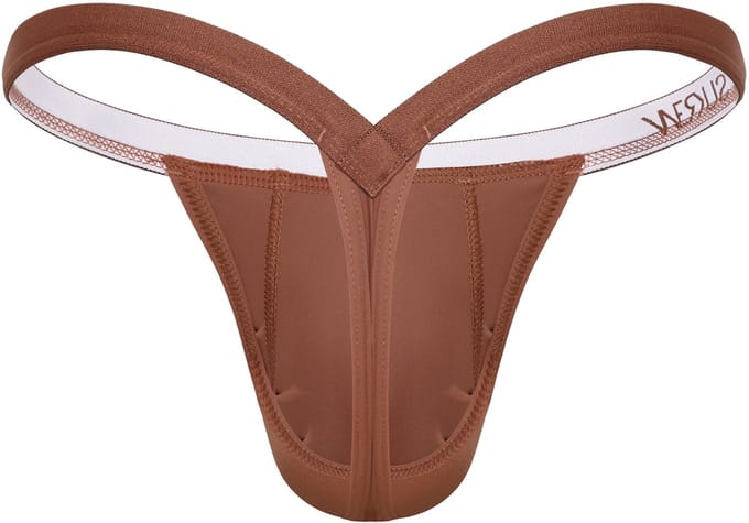 SUKREW Bubble Thong Espresso - MAAT S - Heren Ondergoed - String voor Man - Mannen Thong