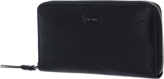 PICARD Portemonnee Harlekin 1 Zip Around Wallet Black Zwart
