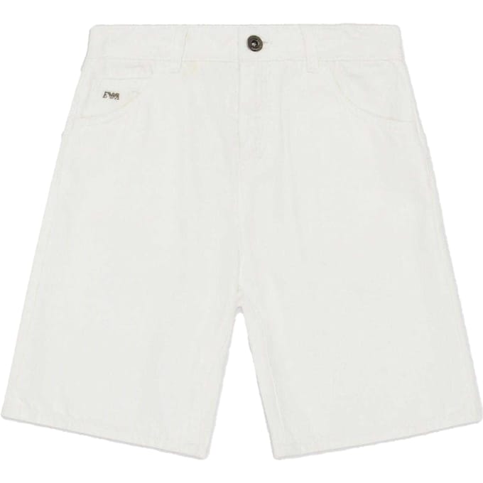 Emporio Armani Denim shorts voor kinderen (Wit)