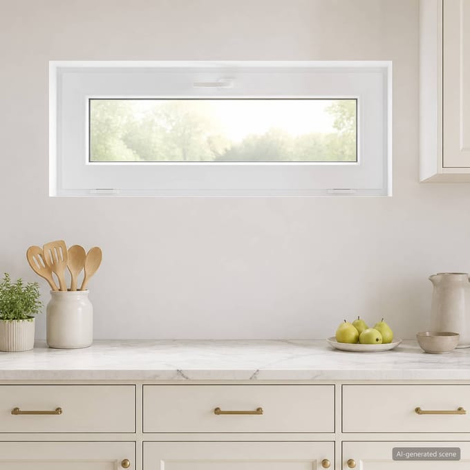 vidaXL - Kleur - binnenkant - kelderraam - Wit - RISOR - 100 - x - 45 - cm