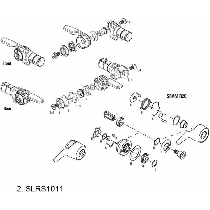 Snelheidsregeling Sram Time Trial Shifter Spring Kit Rear