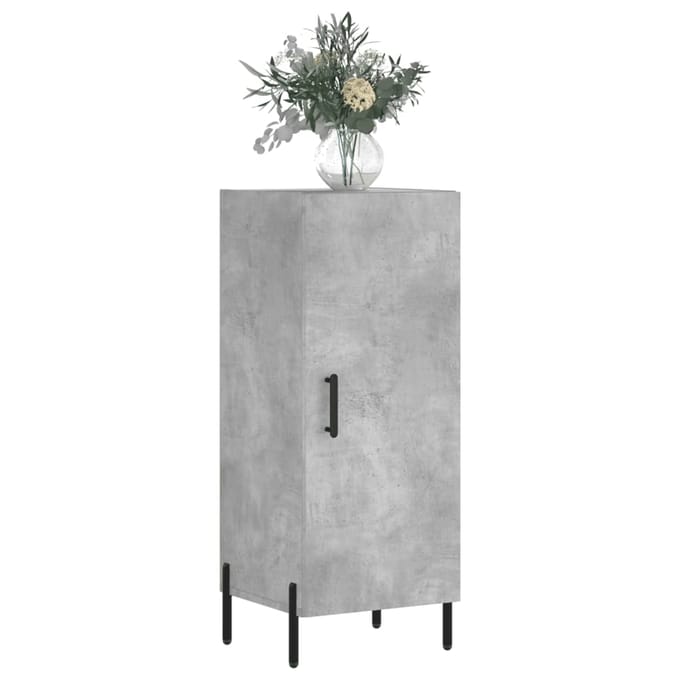 vidaXL - Dressoir - 34,5x34x90 - cm - bewerkt - hout - betongrijs