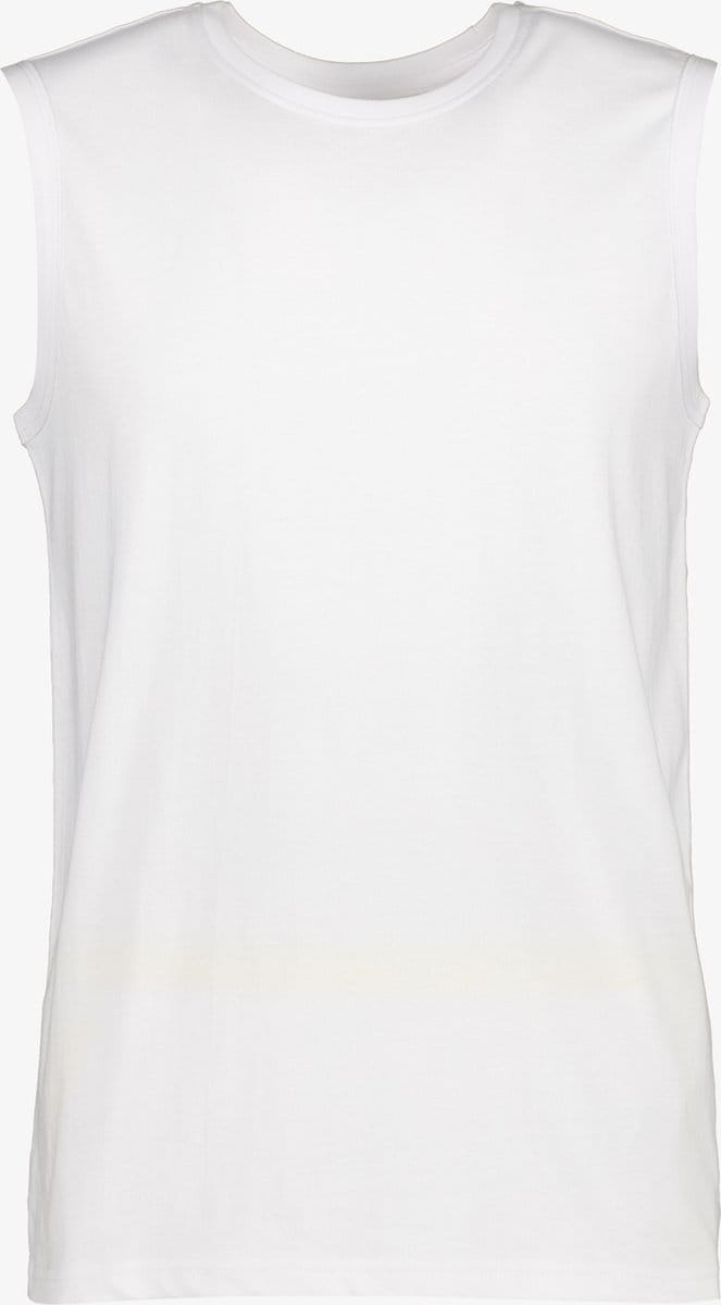 Unsigned heren singlet wit katoen - Maat M