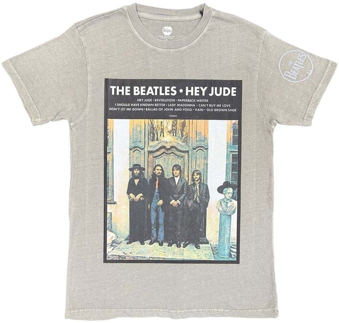 The Beatles - Doorway Heren Tshirt - M - Grijs