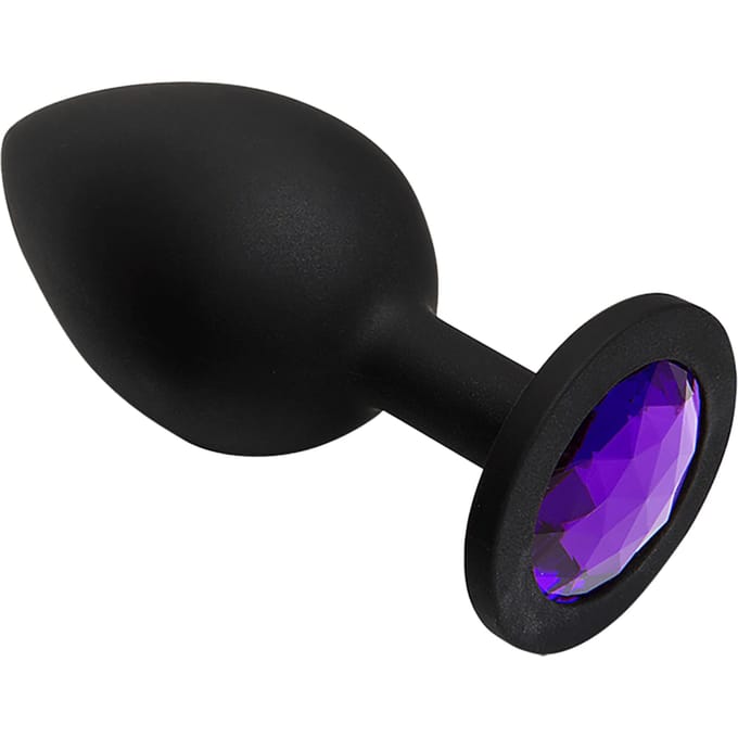 Doc Johnson Booty Bling - Spade Butt Plug - Groot purple