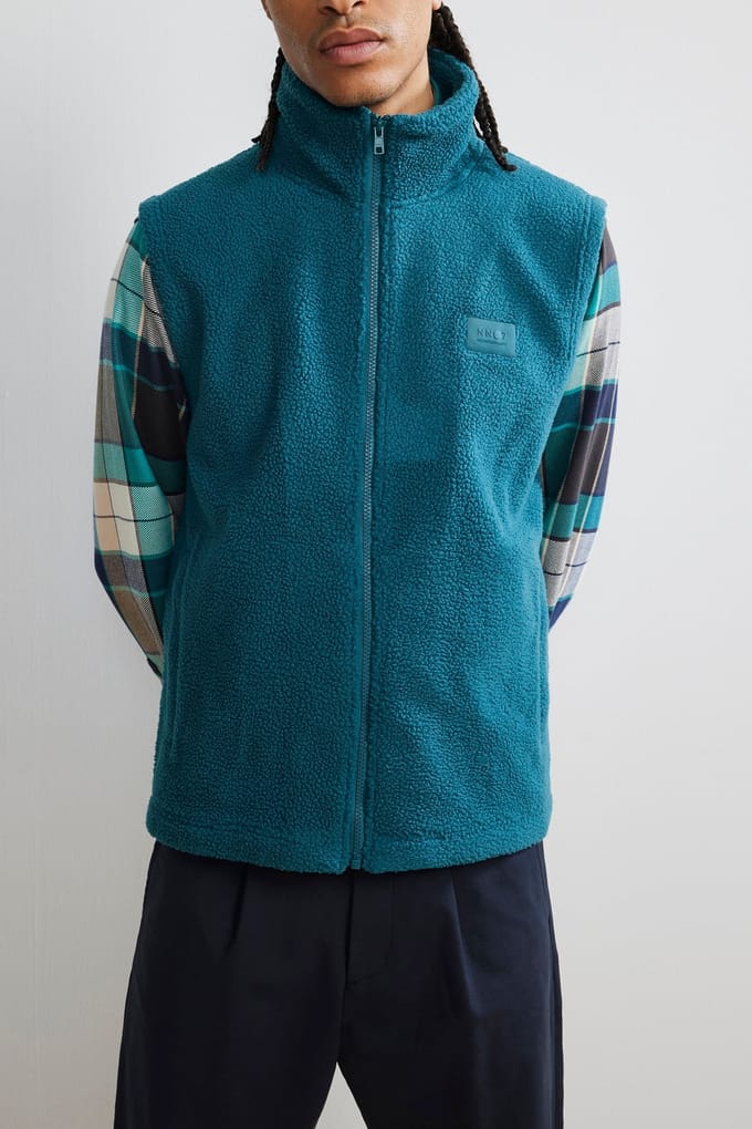 NN.07 Nil Vest 3441 Spruce Größe: L | Bodywarmer Outlet | Herren