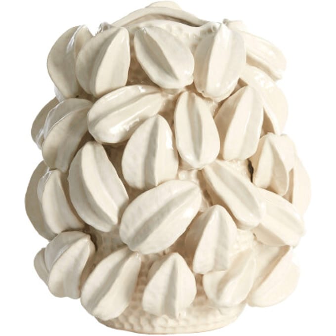 Light & Living - Vaas CARAMBOLA - 32x31.5x36.5cm - Wit