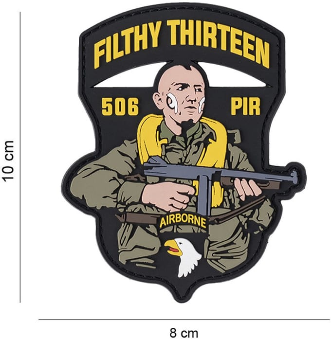 Filthy Thirteen 506 PIR - 3D - PVC - Patch - Klittenband