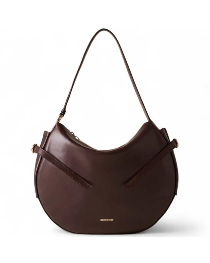 Borbonese Hobo Castano/Mushroom Vrouw handtas - 91010103-AU5-069