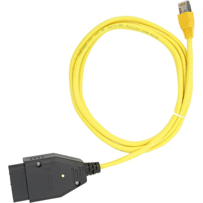 Ethernet naar OBD2 Interfacekabel voor ESYS ENET Datalijn Modules Verbergen Programmeren Diagnostisch Hulpmiddel yellow