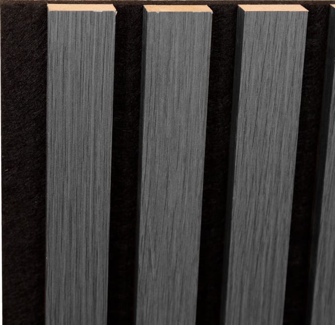 Akoestisch Wandpaneel Vang set van 16 mdf 11,52 m² eiken grijs