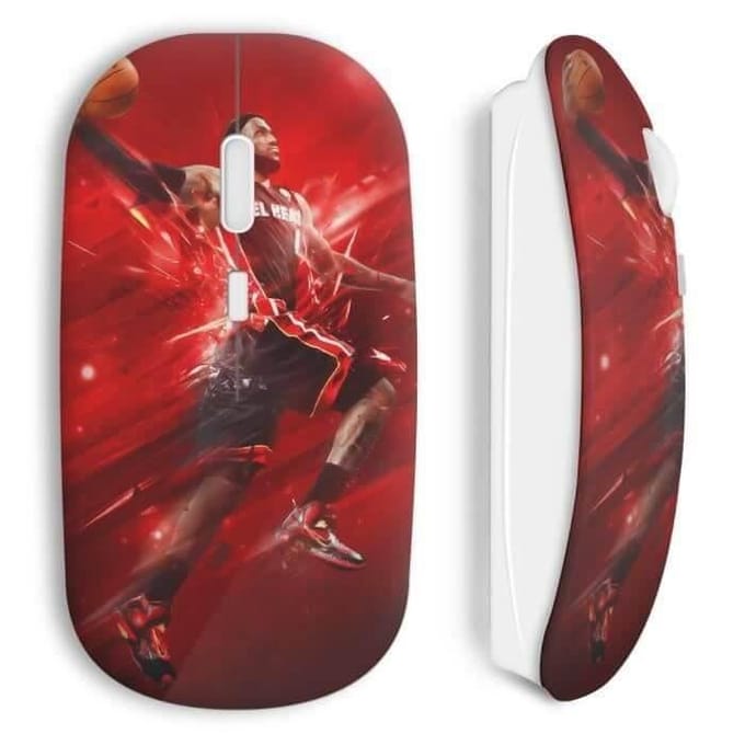 Lebron James Basketball Red Art draadloze muis